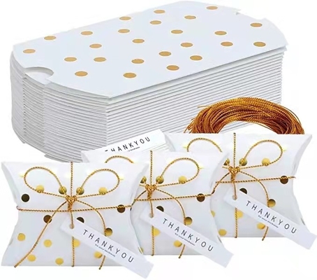 کاغذ هنر 17 گرم جعبه شکلات شیرینی با دسته روبانی