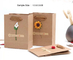 چاپ صفحه نمایش ISO 15x8x20cm ارائه کیسه های کاغذی با گل
