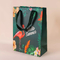 کیسه های خرید کاغذی شخصی سازی شده جوراب با کاغذ چاپ فلامینگو کیسه های دسته دار