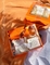 جعبه های هدیه تعطیلات با روکش نارنجی 20cm*7cm*17cm با پنجره های شفاف