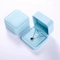 جعبه جواهرات کاغذی بازیافتی آبی آسمانی مه خاکستری 6cm*5cm*4.5cm